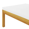 6 Piece Garden Lounge Set with Cushions Cream Solid Acacia Wood