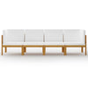 4-Seater Garden Sofa with Cushion Solid Acacia Wood