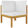 4-Seater Garden Sofa with Cushion Solid Acacia Wood