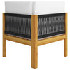 8 Piece Garden Lounge Set with Cushions Cream Solid Acacia Wood