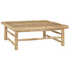 5 Piece Garden Lounge Set with Dark Grey Cushions Bamboo