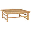 4 Piece Garden Lounge Set with Dark Grey Cushions Bamboo