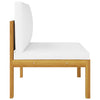 2 Piece Garden Lounge Set with Cushions Solid Acacia Wood