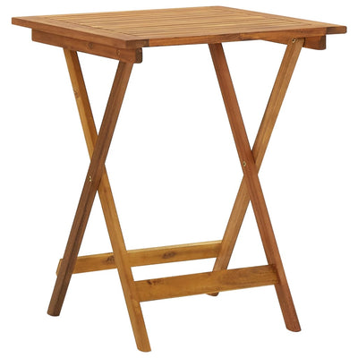 alt="Folding Garden Table 60x60x75 cm Solid Acacia Wood"