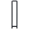 Towel Rack Black 12.5x12.5x60 cm Iron