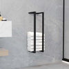 alt="Towel Rack Black 12.5x12.5x60 cm Iron"