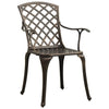 Garden Chairs 4 pcs Cast Aluminium Bronze