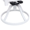 Swivel Garden Chairs 2 pcs Cast Aluminium White