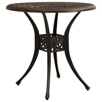 alt="Garden Table Bronze 78x78x72 cm Cast Aluminium"