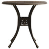 Garden Table Bronze 78x78x72 cm Cast Aluminium