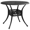 alt="Garden Table Black 90x90x74 cm Cast Aluminium"