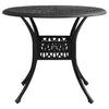Garden Table Black 90x90x74 cm Cast Aluminium
