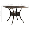 Garden Table Bronze 90x90x73 cm Cast Aluminium