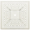 Garden Table White 90x90x73 cm Cast Aluminium