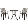 alt="3 Piece Bistro Set Cast Aluminium Bronze"