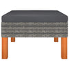 3 Piece Garden Lounge Set Poly Rattan and Solid Eucalyptus Wood