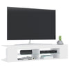 TV Cabinet with LED Lights White 135x39x30 cm
