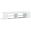 TV Cabinet with LED Lights White 135x39x30 cm