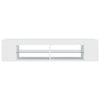 TV Cabinet with LED Lights White 135x39x30 cm