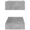 TV Cabinet with LED Lights Concrete Grey 90x35 cm