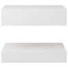 TV Cabinet with LED Lights White 60x35 cm