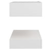TV Cabinet with LED Lights White 60x35 cm
