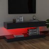 TV Cabinets with LED Lights 2 pcs Grey 60x35 cm