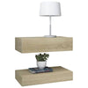 TV Cabinets with LED Lights 2 pcs Sonoma Oak 60x35 cm
