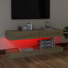 TV Cabinets with LED Lights 2 pcs Sonoma Oak 60x35 cm