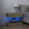 TV Cabinets with LED Lights 2 pcs Sonoma Oak 60x35 cm