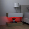 TV Cabinets with LED Lights 2 pcs White and Sonoma Oak 60x35 cm