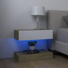 TV Cabinets with LED Lights 2 pcs White and Sonoma Oak 60x35 cm