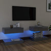 alt="TV Cabinets with LED Lights 2 pcs High Gloss Grey 60x35 cm"