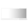 Bathroom Mirror High Gloss White 80x10.5x37cm Chipboard