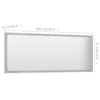Bathroom Mirror Concrete Grey 100x1.5x37 cm Engineered Wood