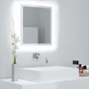 alt="LED Bathroom Mirror High Gloss White 40x8.5x37 cm Chipboard"