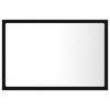 LED Bathroom Mirror Black 60x8.5x37 cm Chipboard