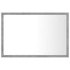 LED Bathroom Mirror Concrete Grey 60x8.5x37 cm Chipboard