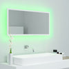 LED Bathroom Mirror White 90x8.5x37 cm Chipboard