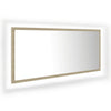 LED Bathroom Mirror Sonoma Oak 100x8.5x37 cm Chipboard