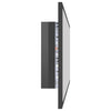 LED Bathroom Mirror High Gloss Grey 100x8.5x37 cm Chipboard