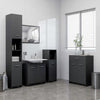 Bathroom Cabinet Grey 60x33x80 cm Engineered Wood