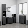 Bathroom Cabinet Grey 60x33x80 cm Engineered Wood