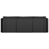 8 Piece Garden Lounge Set with Cushions Poly Rattan Black