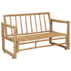 Garden Bench with Cushions 115 cm Bamboo