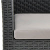 Garden Chair with Cushion PP Anthracite