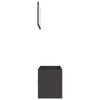 2 Piece Bathroom Furniture Set Grey Chipboard