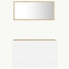2 Piece Bathroom Furniture Set White and Sonoma Oak Chipboard