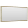 2 Piece Bathroom Furniture Set White and Sonoma Oak Chipboard