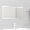 2 Piece Bathroom Furniture Set White Chipboard